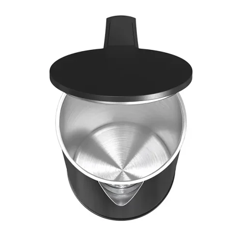 Ấm siêu tốc SUNHOUSE SHD1373 chụp từ trên, thấy miệng ấm và nắp