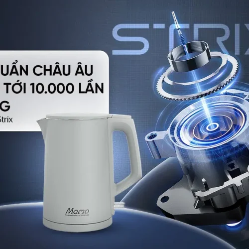 Ấm siêu tốc SUNHOUSE SHD1379 với minh họa bộ điều khiển Strix