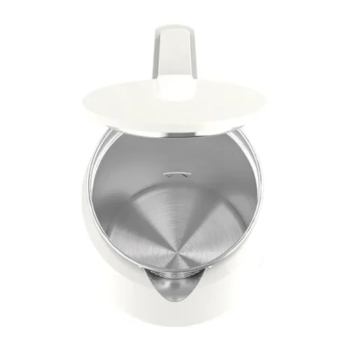 Ấm siêu tốc SUNHOUSE SHD1387 chụp từ trên, thấy lòng ấm và nắp mở