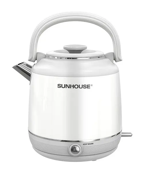 Ấm siêu tốc SUNHOUSE SHD1392 màu trắng có quai xách và núm giữ ấm