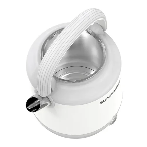 Ấm siêu tốc SUNHOUSE SHD1392 với nắp mở, chụp từ góc trên