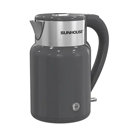 Ấm siêu tốc SUNHOUSE SHD1397 2 lít inox 2 lớp màu xám