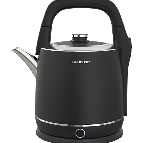 Ấm siêu tốc SUNHOUSE SHD1415 inox 2 lớp 5 lít màu đen nhìn chính diện