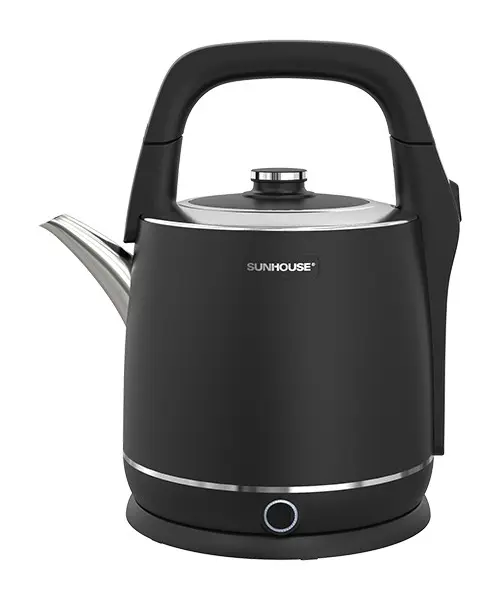 Ấm siêu tốc SUNHOUSE SHD1415 inox 2 lớp 5 lít màu đen nhìn chính diện