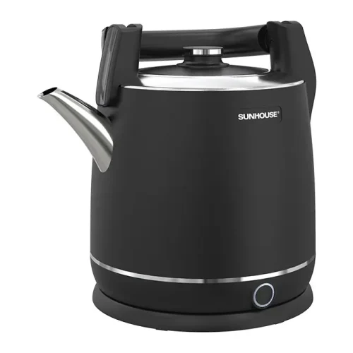 Ấm siêu tốc SUNHOUSE SHD1415 inox 2 lớp 5 lít màu đen góc nghiêng