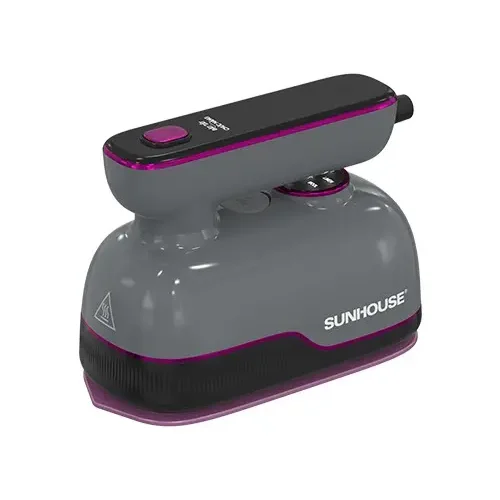Bàn ủi hơi nước cầm tay SUNHOUSE SHD2174G 1000W màu xám góc chéo trước