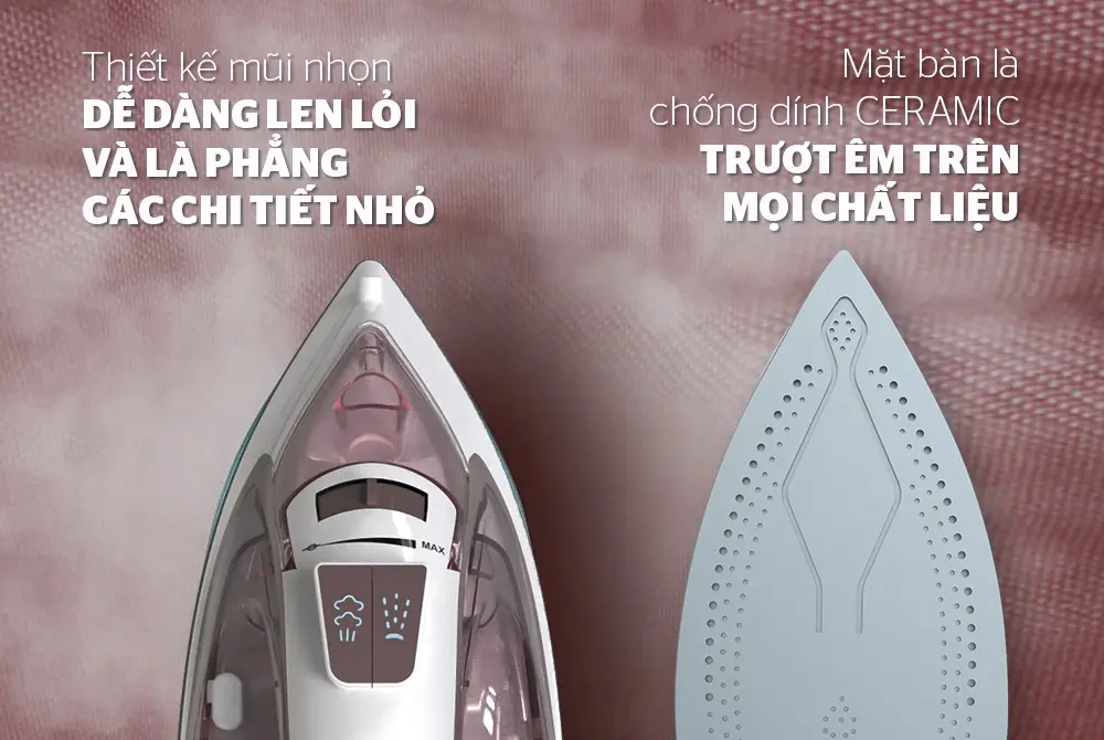 Bàn ủi hơi nước SUNHOUSE SHD2066 - 2000W - Ảnh 8