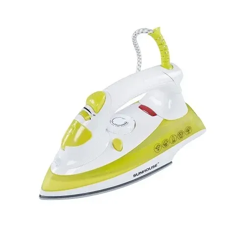 Bàn ủi hơi nước SUNHOUSE SHD2067 1600W màu xanh lá góc nghiêng trước trái