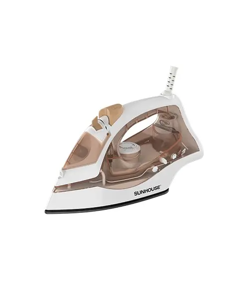 Bàn ủi hơi nước SUNHOUSE SHD2068 1600W màu nâu trắng góc nghiêng bên trái
