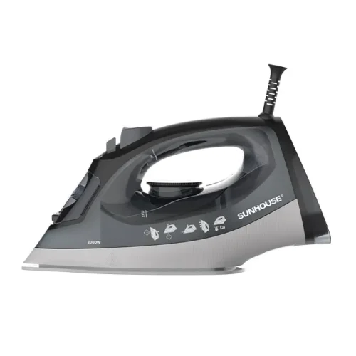 Bàn ủi hơi nước SUNHOUSE SHD2069 chụp mặt bên trái kèm dây nguồn