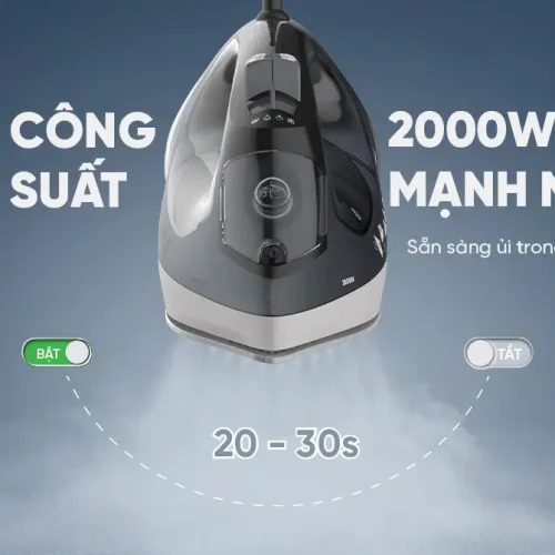 Bàn ủi hơi nước SUNHOUSE SHD2069 hiển thị công suất 2000W