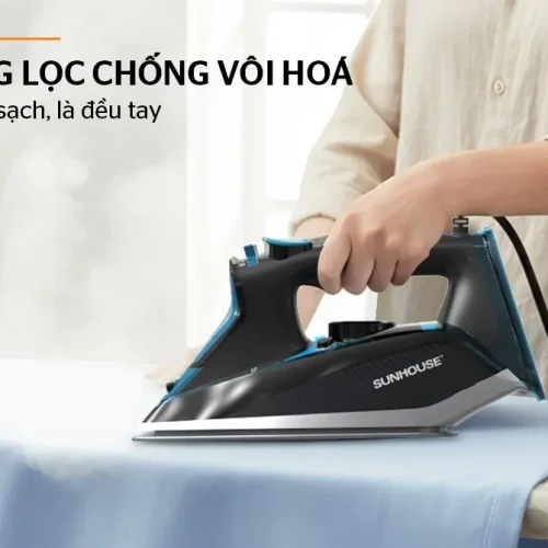 Bàn ủi hơi nước SUNHOUSE SHD2071 với màng lọc chống vôi hóa