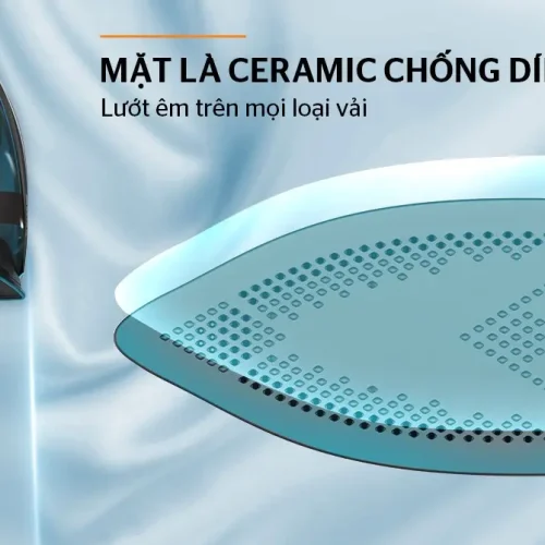 Bàn ủi hơi nước SUNHOUSE SHD2071 với mặt đế ceramic chống dính