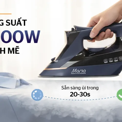 Bàn ủi hơi nước SUNHOUSE SHD2072 công suất 2800W mạnh mẽ