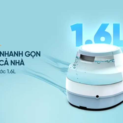 Bàn ủi hơi nước SUNHOUSE SHD2109 với thân máy màu trắng xanh