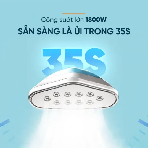 Bàn ủi hơi nước SUNHOUSE SHD2109 cận cảnh mặt đế và lỗ phun hơi