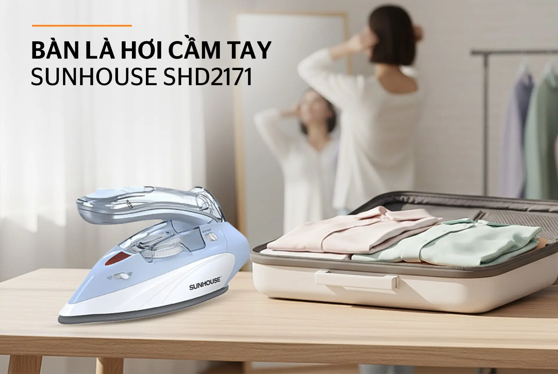 Bàn ủi hơi nước SUNHOUSE SHD2171 - 1000W, Cầm tay - Ảnh 7