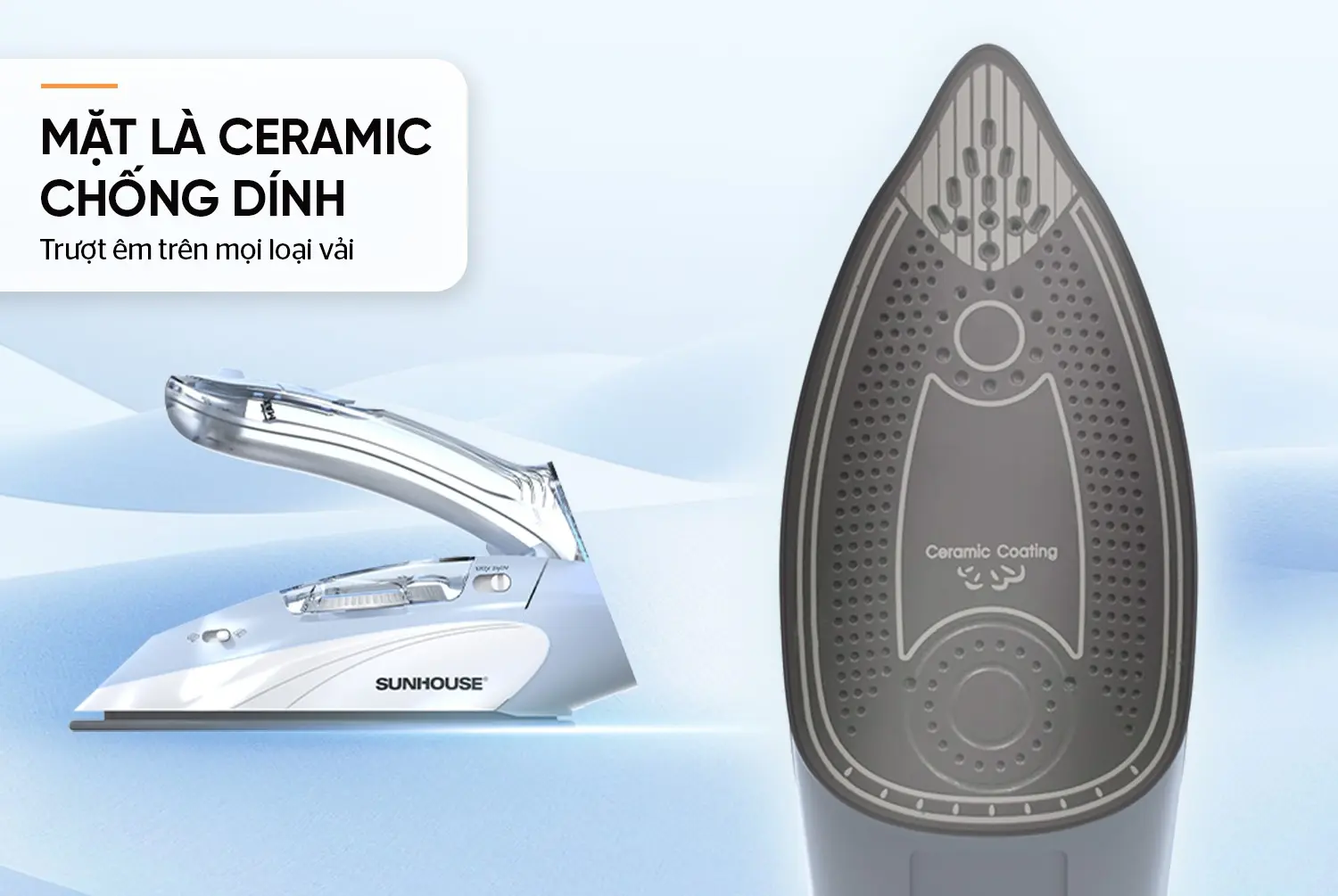 Bàn ủi hơi nước SUNHOUSE SHD2171 - 1000W, Cầm tay - Ảnh 10