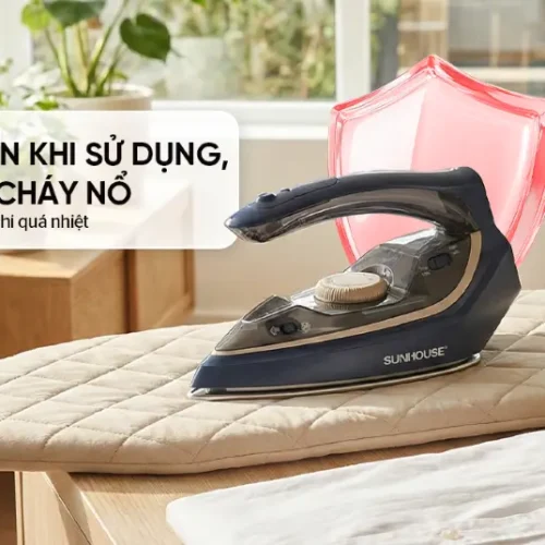 Bàn ủi hơi nước SUNHOUSE SHD2172 tự ngắt khi quá nhiệt an toàn