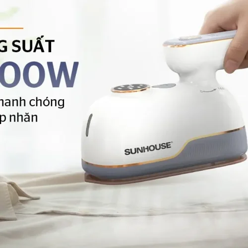Bàn ủi hơi nước SUNHOUSE SHD2174 công suất 1000W là phẳng nếp nhăn