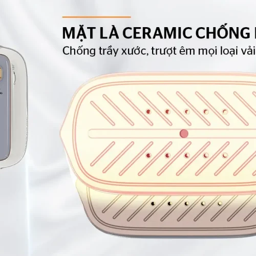 Mặt đế ceramic bàn ủi hơi nước SUNHOUSE SHD2174 cầm tay