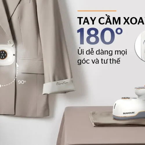 Bàn ủi hơi nước SUNHOUSE SHD2174 cầm tay với tay cầm xoay