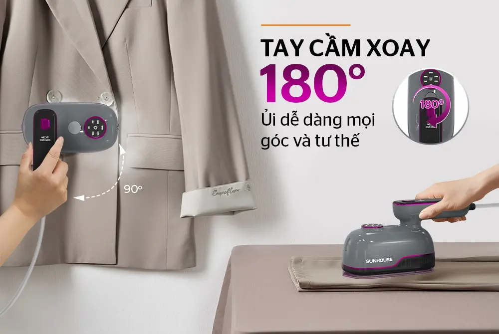 Bàn ủi hơi nước SUNHOUSE SHD2174G - 1000W, Cầm tay - Ảnh 9