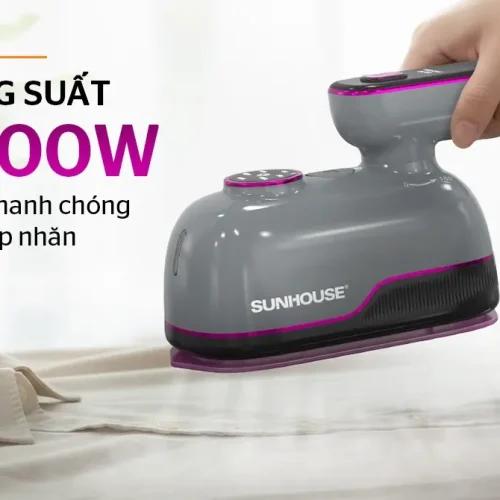 Bàn ủi hơi nước SUNHOUSE SHD2174G cầm tay góc nghiêng mặt bên phải
