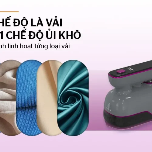 Bàn ủi hơi nước SUNHOUSE SHD2174G góc nghiêng cùng các loại vải