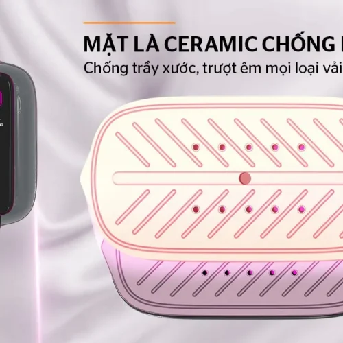 Mặt đế ceramic của bàn ủi hơi nước SUNHOUSE SHD2174G