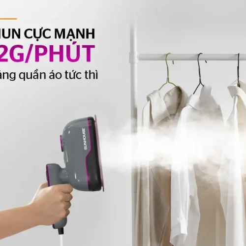 Bàn ủi hơi nước SUNHOUSE SHD2174G cầm tay phun hơi làm phẳng quần áo