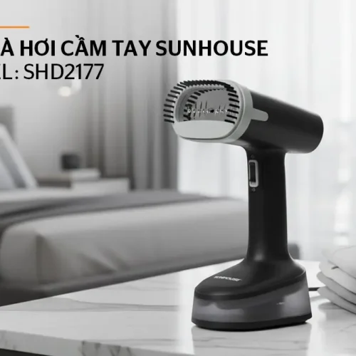 Bàn ủi hơi nước cầm tay SUNHOUSE SHD2177 góc chính diện