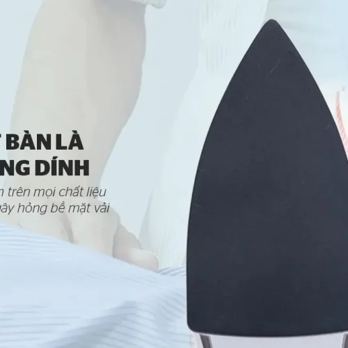 Bàn ủi khô SUNHOUSE SHD1072 cận cảnh mặt bàn là chống dính