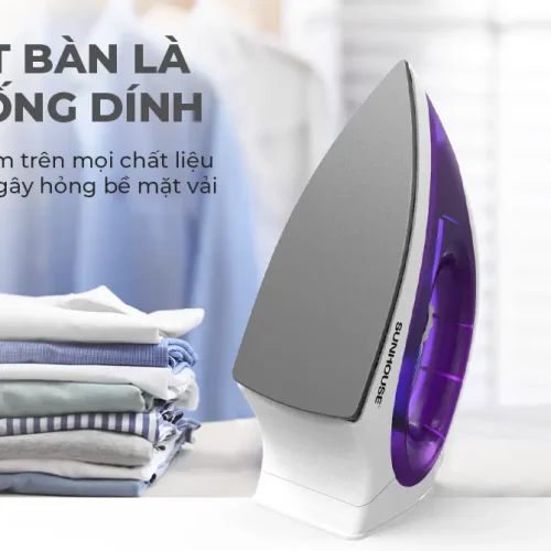 Bàn ủi khô SUNHOUSE SHD2011 1200W với mặt đế chống dính