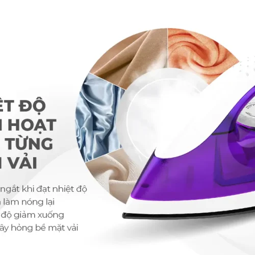 Bàn ủi khô SUNHOUSE SHD2011 góc nghiêng với núm điều chỉnh nhiệt độ