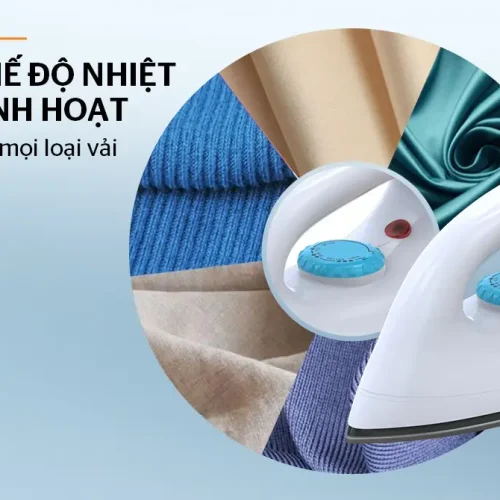 Bàn ủi khô SUNHOUSE SHD2017 với 5 chế độ nhiệt linh hoạt cho từng loại vải