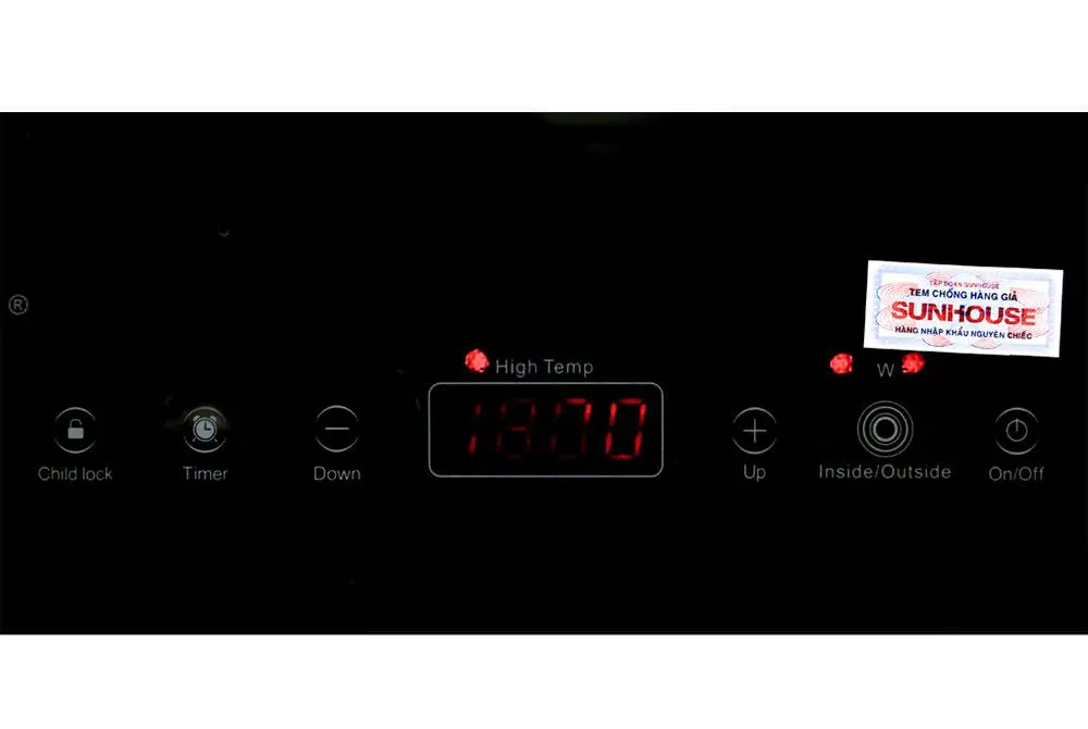 Bếp điện từ đôi 2 loại SUNHOUSE SHB9100 - 2000W/2000W, Cảm ứng - Ảnh 5