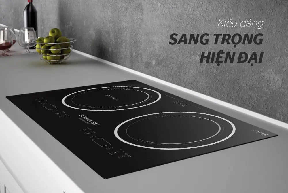 Bếp điện từ đôi 2 loại SUNHOUSE SHB9103MT - 2000W/2000W, Cảm ứng - Ảnh 10
