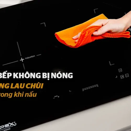 Mặt kính bếp điện từ đôi SUNHOUSE APB9981 dễ lau chùi, công suất 2000W và 1800W