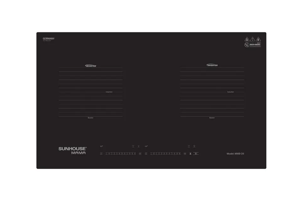 Bếp điện từ đôi SUNHOUSE MMB-01I - 2100W/2100W - Ảnh 2