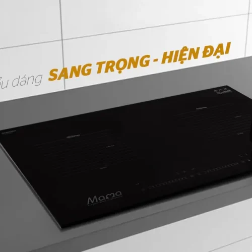 Bếp điện từ đôi SUNHOUSE MMB-01I mặt kính đen kiểu dáng sang trọng hiện đại