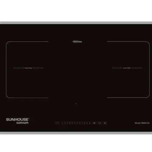 Bếp điện từ đôi SUNHOUSE MMB-02I mặt kính đen hai vùng nấu