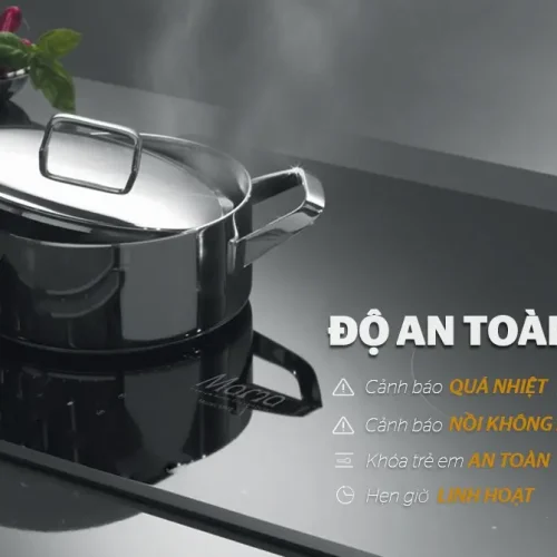 Bếp điện từ đôi SUNHOUSE MMB-03I với cảnh báo quá nhiệt và khóa trẻ em