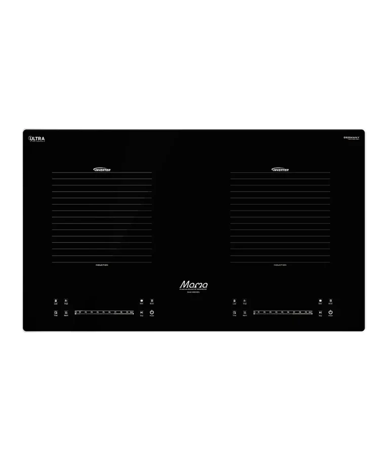 Bếp điện từ đôi SUNHOUSE MMB-88HL mặt kính đen chính diện