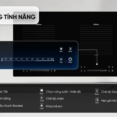 Tính năng điều khiển Bếp điện từ đôi SUNHOUSE MMB-88HL