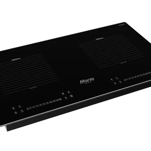 Bếp điện từ đôi SUNHOUSE MMB-88HL mặt kính đen góc nghiêng từ trên