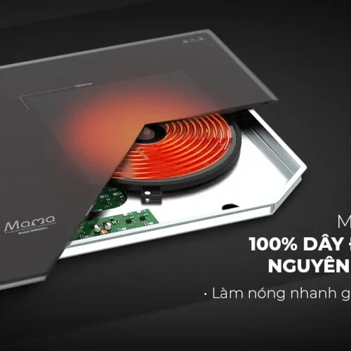 Mâm từ dây đồng nguyên chất của bếp điện từ đôi SUNHOUSE MMB24LC