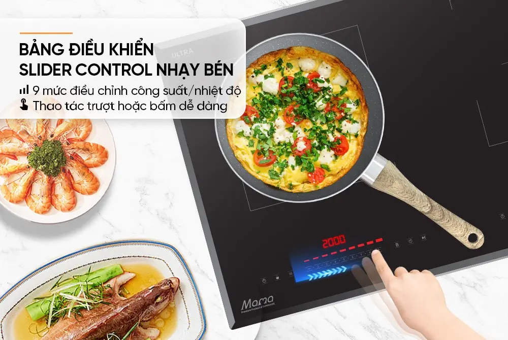 Bếp điện từ đôi SUNHOUSE MMB56699DP - 2200W/2200W - Ảnh 11