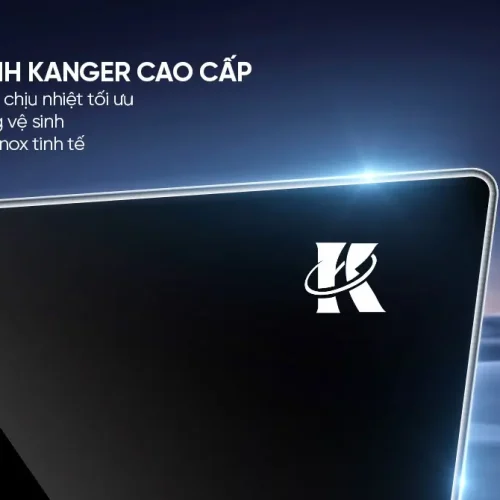 Cận cảnh mặt kính Kanger của bếp điện từ đôi SUNHOUSE MMB5886