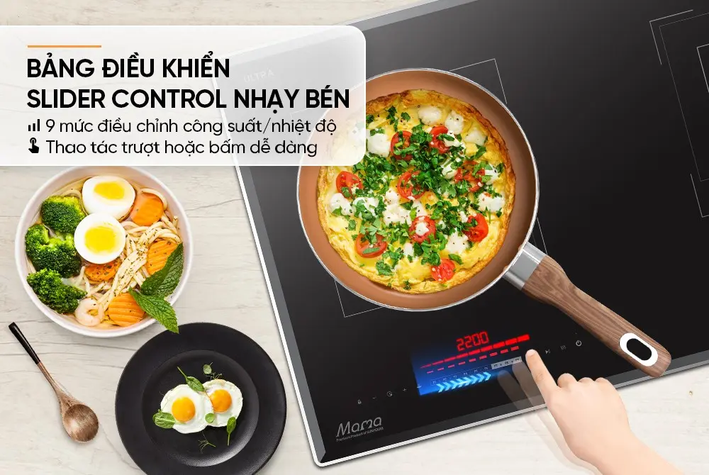 Bếp điện từ đôi SUNHOUSE MMB5998HT - 2200W/2200W - Ảnh 12